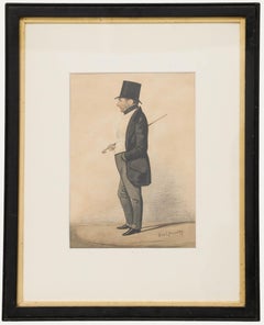 Manner of Richard Dighton - Watercolour, Sir Joseph Henry Hawley, 3rd Baronet