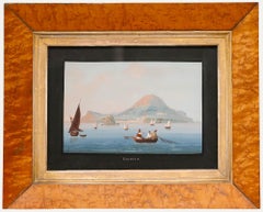 Framed 19th Century Gouache - Ischia