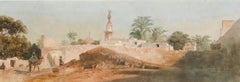 Carl Haag - Acquerello dei primi anni del XX secolo, Le mura della città