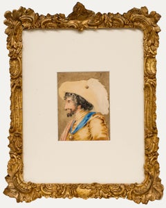 19th Century Watercolour - Portrait of an Aristocrat