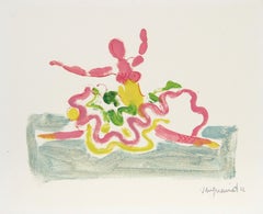“Ballerina I”, guazzo della scuola francese firmato da Jean-Jacques Vergnaud