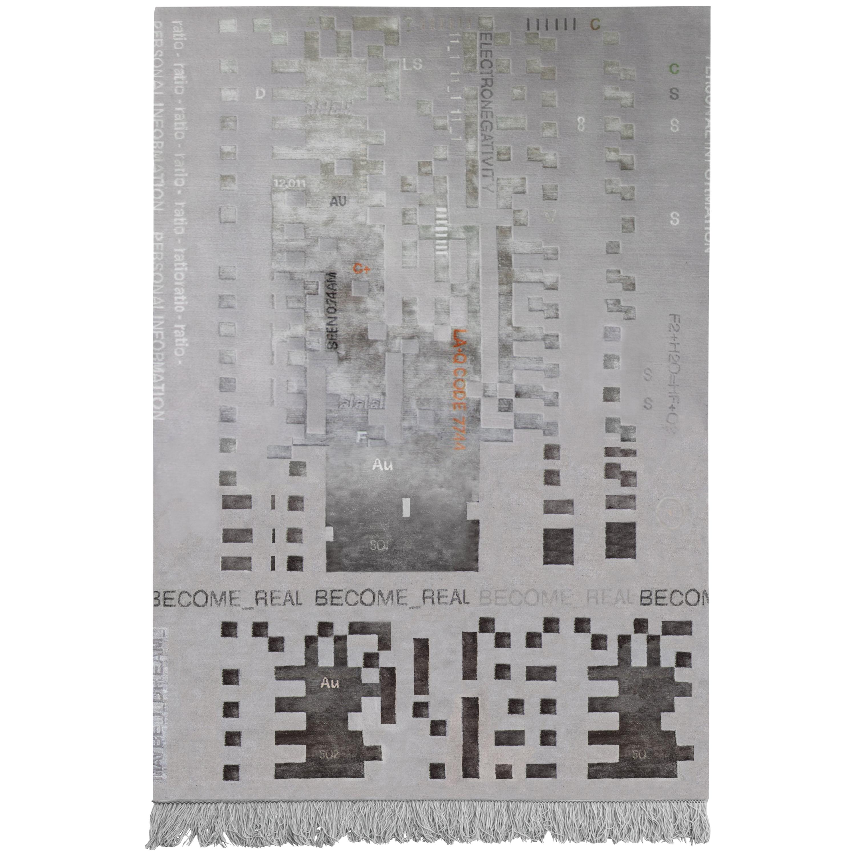 00.03 Hand Knotted Rug by Laroque Studio For Sale