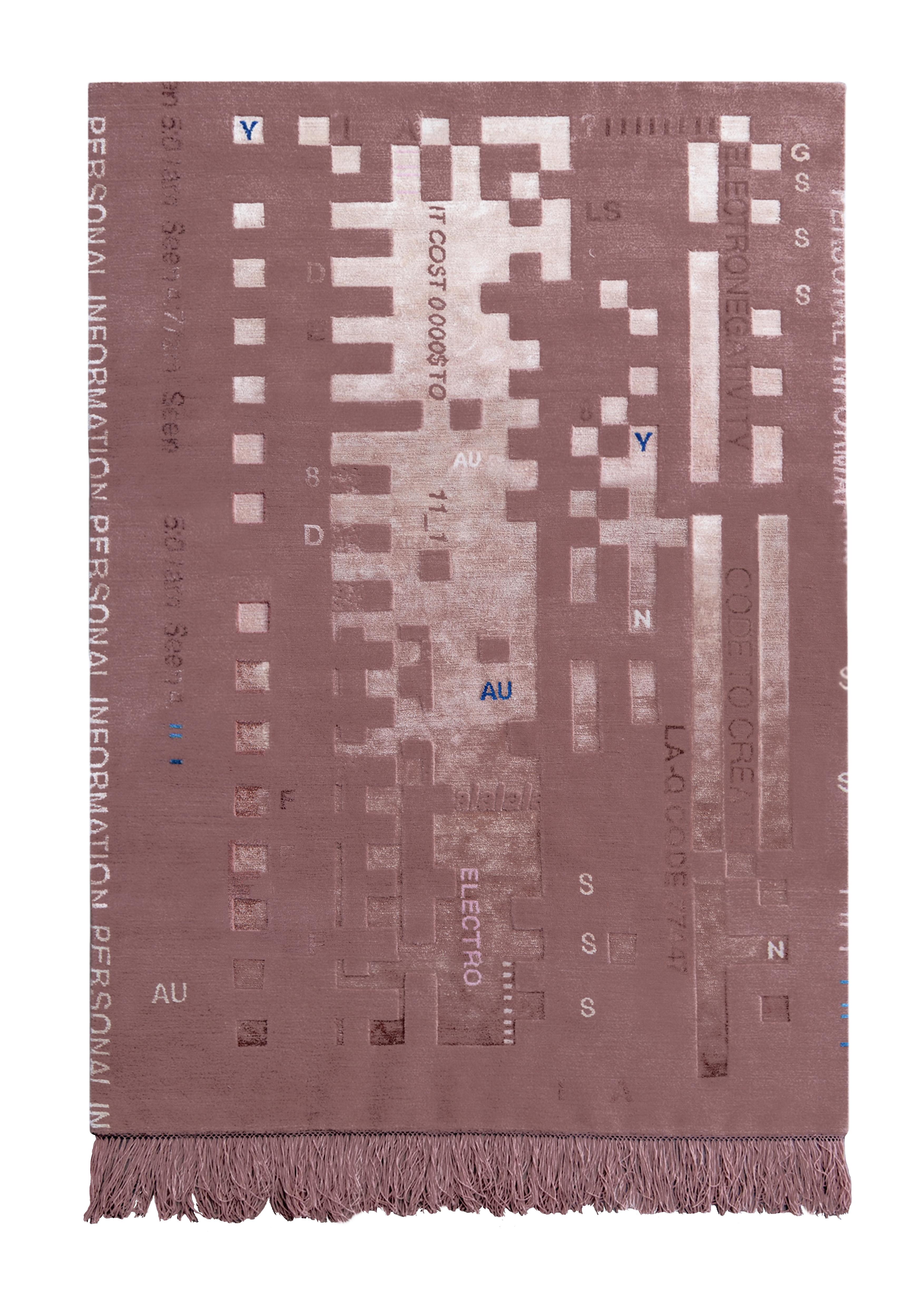 00.05 handgeknüpfter teppich von Laroque Studio
Handgeknüpft in Nepal
Abmessungen: 185 x 125 cm
MATERIALIEN: Chinesische Seide/Wolle
Qualität: 150 Knoten / Quadratzoll

Es wäre fast unmöglich, nur eine Idee zu nennen, die die Collection 00