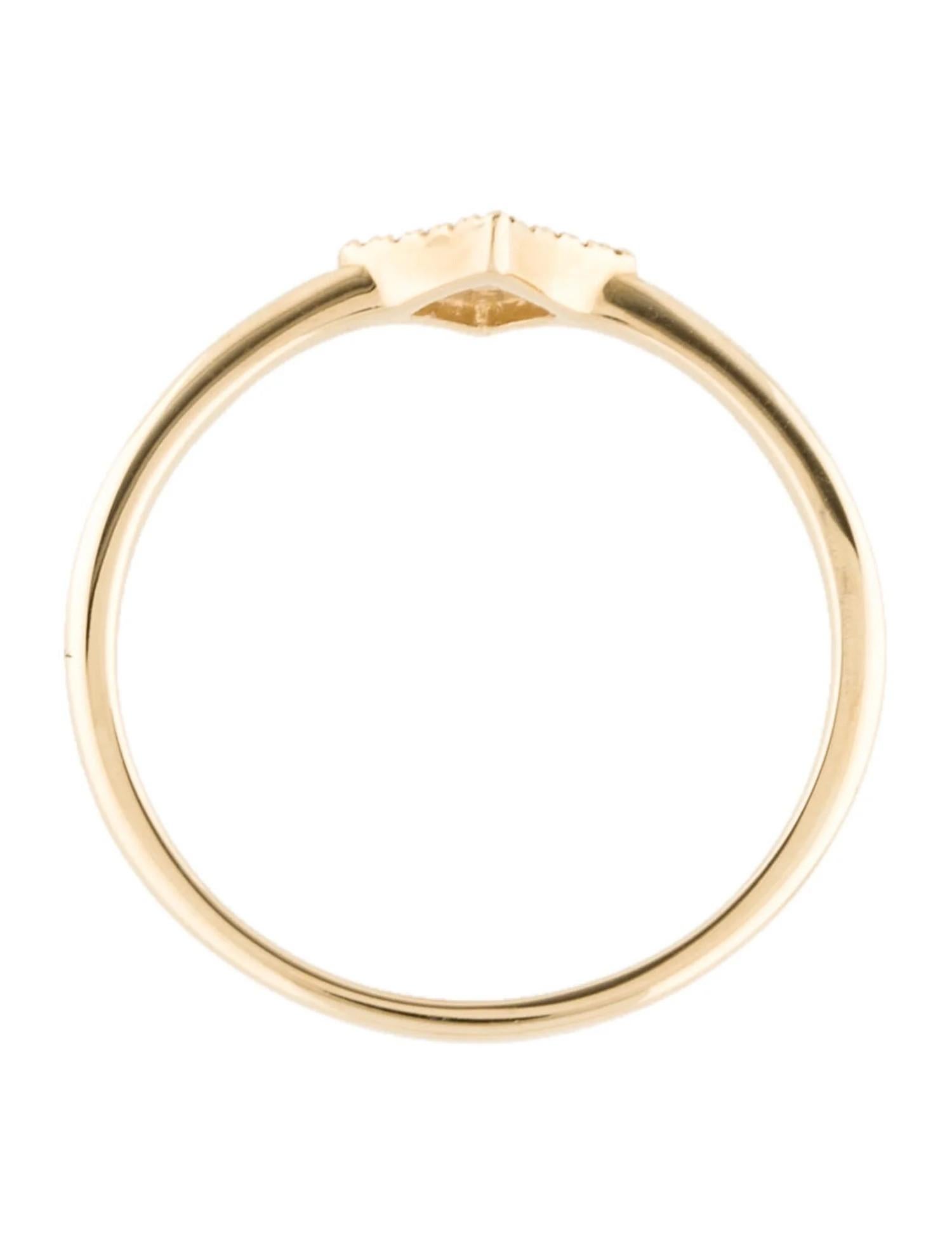 0.04 Karat Diamant Stern-Cluster-Mode-Ring aus Gelbgold Damen im Angebot