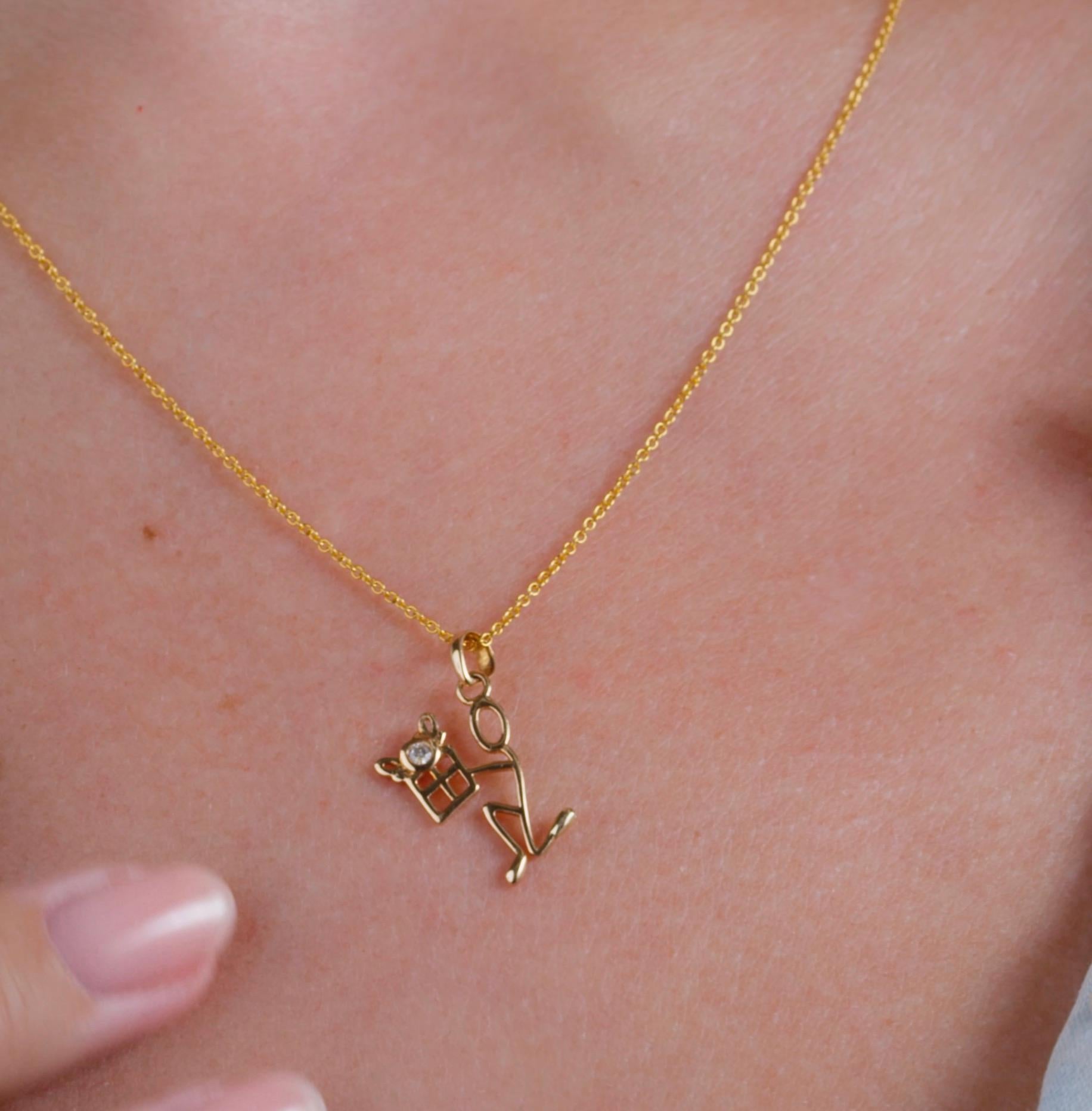 stick pendant necklace