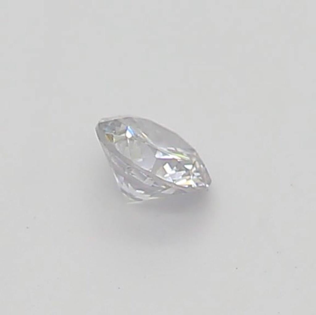 Women's or Men's 0.05 Carat Light Bluish Gray Round Shaped Diamond VS2 Clarity CGL Certified For Sale
