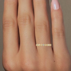 0.05 CTW Bubble Bezel Diamond Band 2.5mm in 14K Gold VS-SI+ Diamond