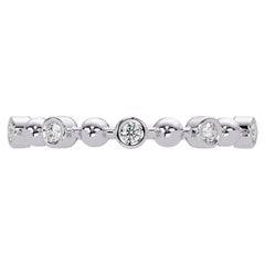 0.05 CTW Bubble Bezel Diamond Band 2.5mm in 14K Gold VS-SI+ Diamond