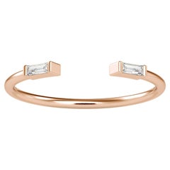 Bague en or rose 14K avec diamant de 0,06 carat