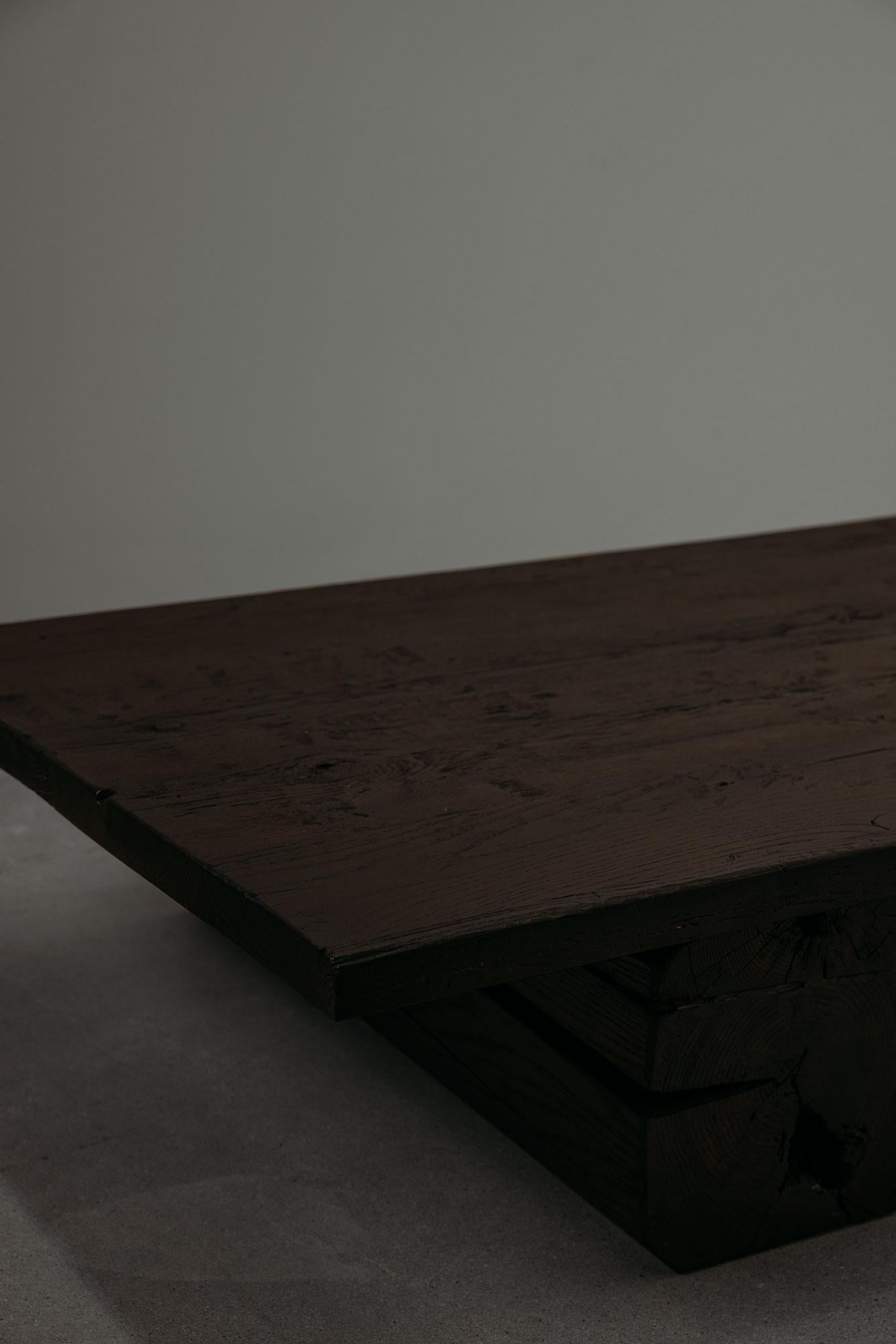 A CONVERSATION PIECE STEEPED IN HISTORY

Inspired by the Japanese concept of fukinsei, meaning asymmetry or irregularity, the Relic coffee table finds beauty in its imperfections. Crafted from reclaimed French oak, each piece carries a breath of