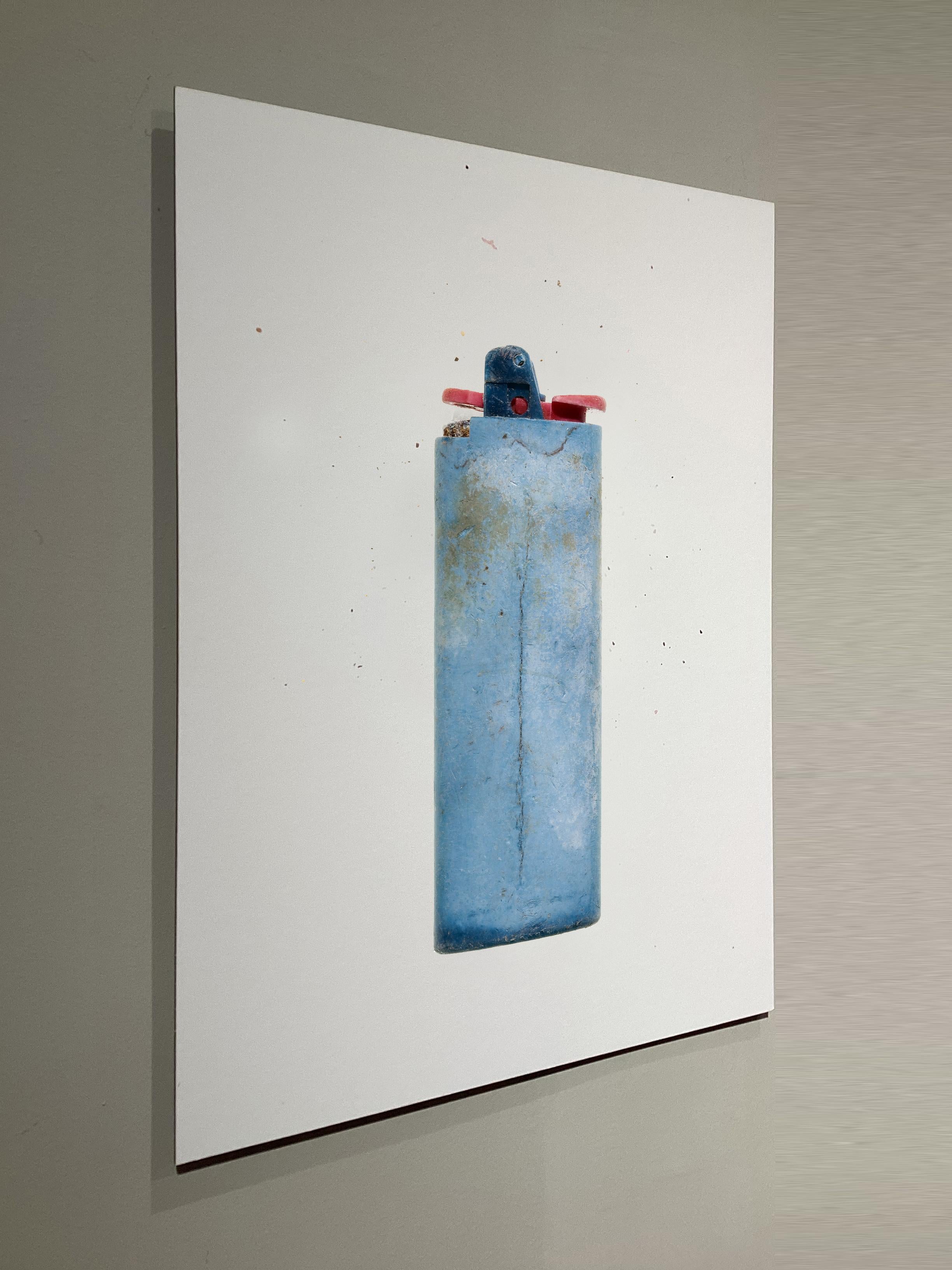 Spanish 0079_Found-object photograph: lighter recovered on the coast of Menorca (Spain) For Sale
