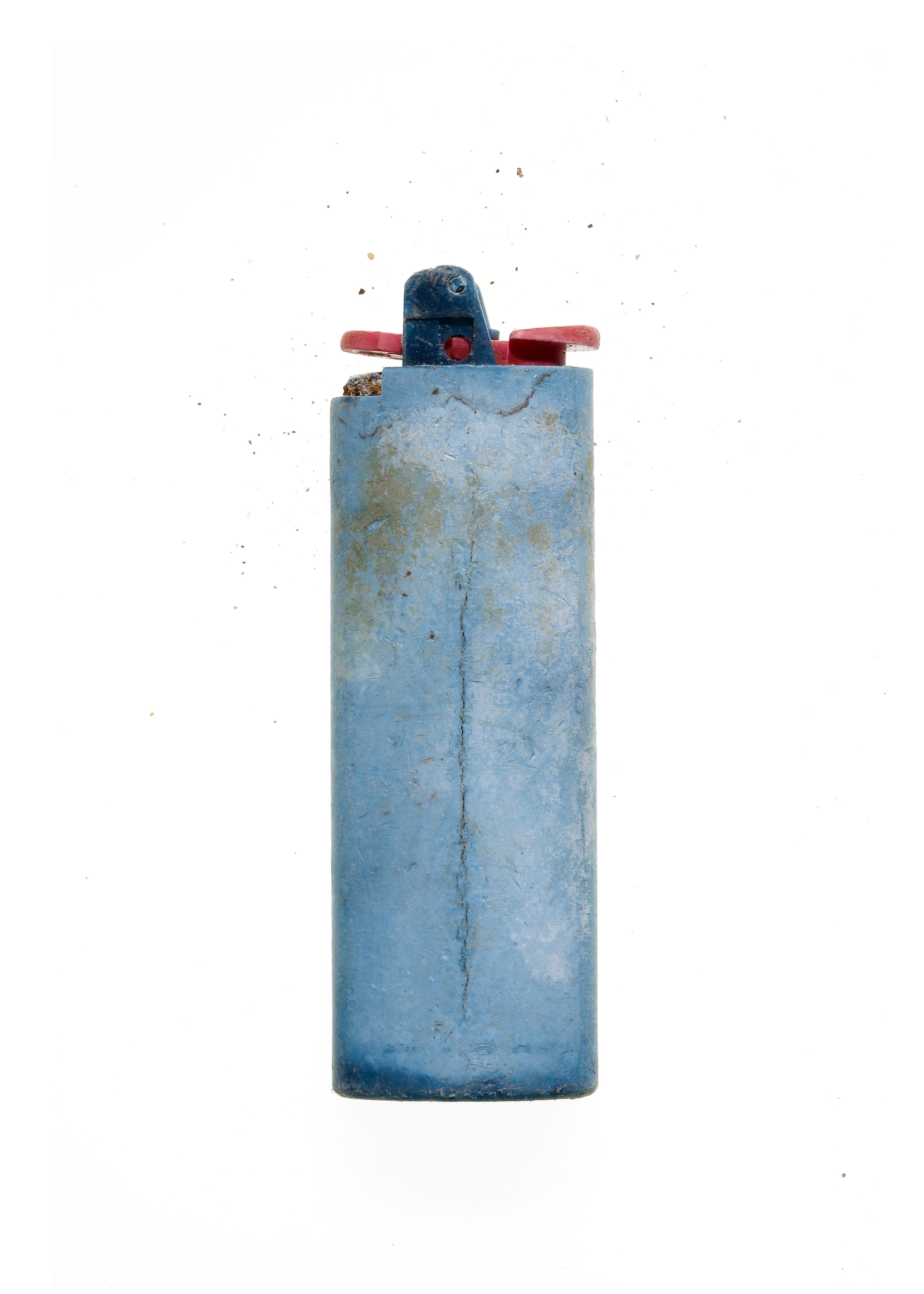 Paper 0079_Found-object photograph: lighter recovered on the coast of Menorca (Spain) For Sale
