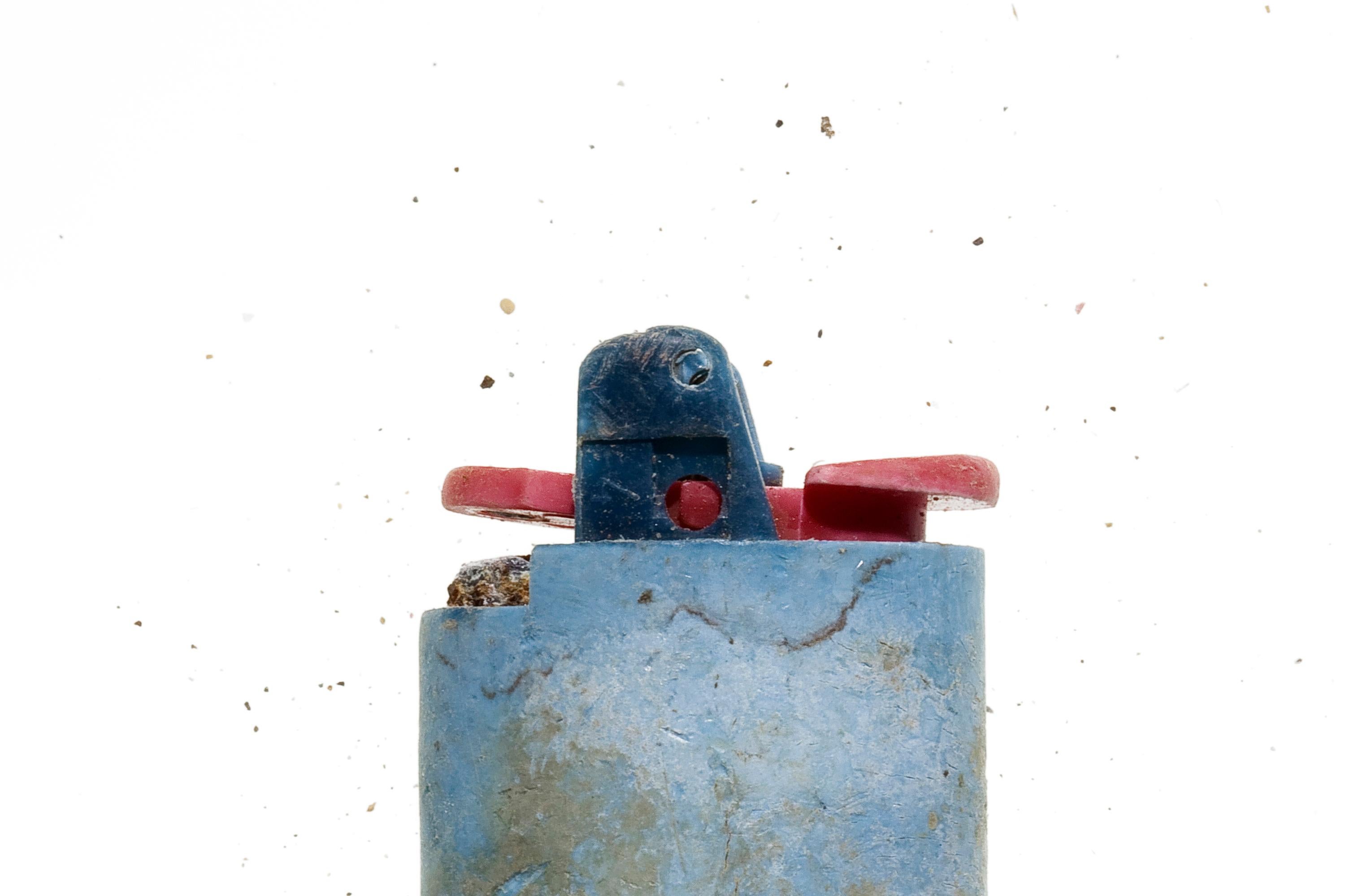 0079_Found-object photograph: lighter recovered on the coast of Menorca (Spain) For Sale 2