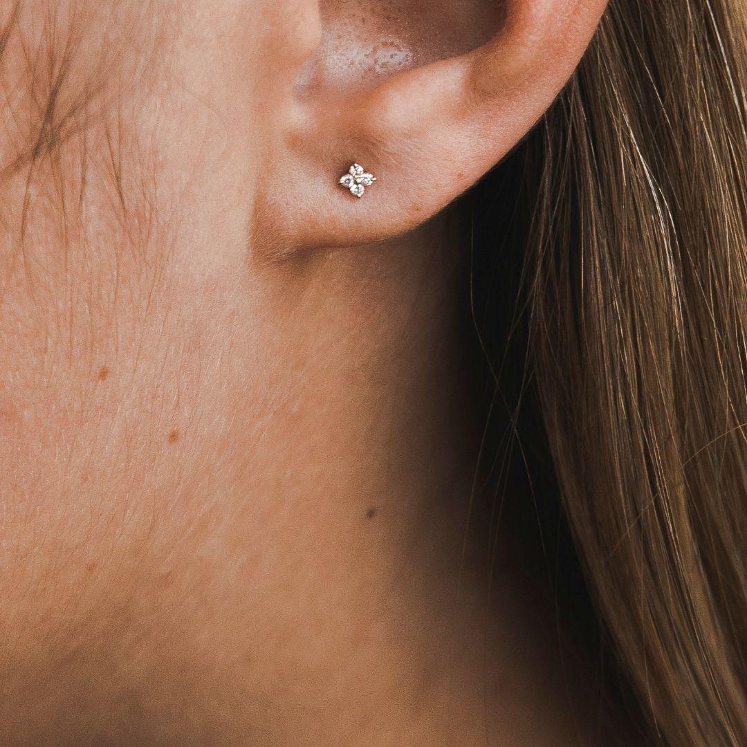 x shape earrings