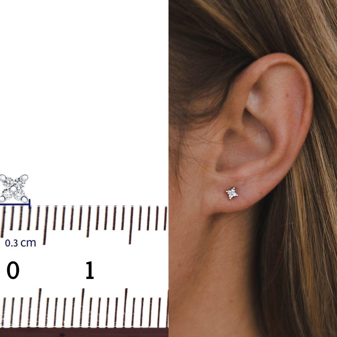 x shape earrings