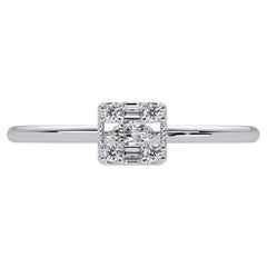 0.08 CTW Marquise Diamond Promise Ring in 14K Gold, VS Natural Diamond Band