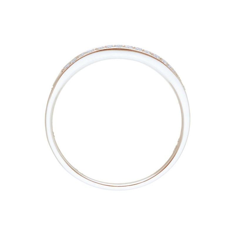 Round Cut 0.09 Carat Diamonds Wedding Band 1981 Classic Collection Ring in 14K Rose Gold For Sale