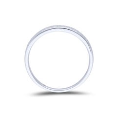 0.09 ctw Diamond Wedding Band 1981 Classic Collection Ring in 14K White Gold