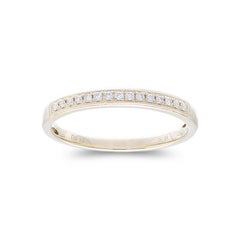 0.09 ctw Diamond Wedding Band 1981 Classic Collection Ring in 14K Yellow Gold