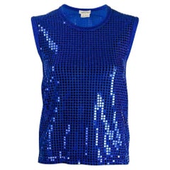 00s Comme des Garçons electric blue unstructured top