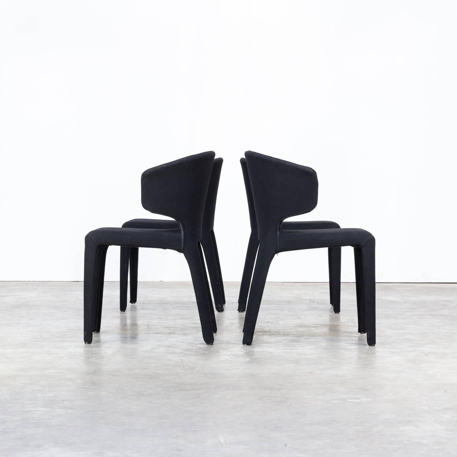 Italian 00’s Hannes Wettstein ‘367 Hola’ Chairs for Cassina Set of Four For Sale