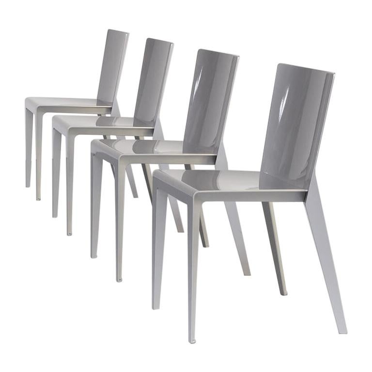 00s Hannes Wettstein ‘Alfa’ Dining Chair for Molteni & Co Set/4 For Sale