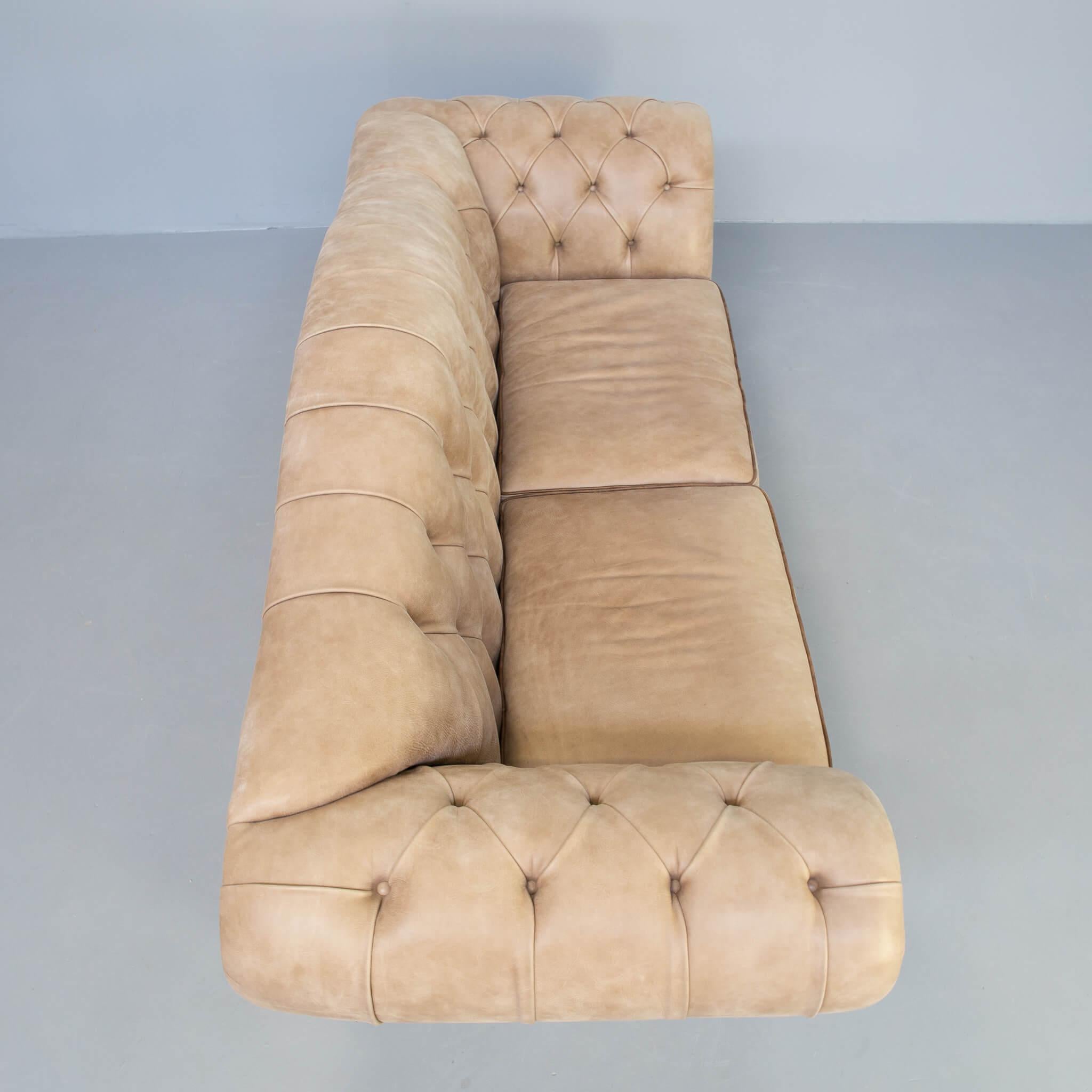 Contemporary 00s IDP Italia ‘sahara’ Chesterfield Sofa For Sale