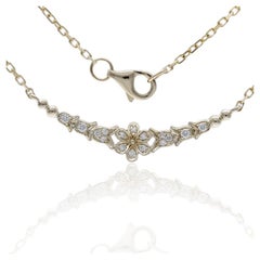 0.1 Carat Diamonds in 14K Yellow Gold Gazebo Collection Necklace