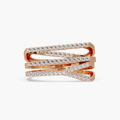 0.10 CTW Personalized Initial Ring in 14K Gold, SI1+ Natural Diamonds