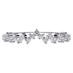 0.10 CTW Zig-Zag Diamond Ring in 14K Gold, SI+ Natural Diamonds