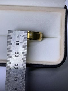 0.10ct Diamond chunky large wedding ring 18ct yellow gold 8.0g 8mm