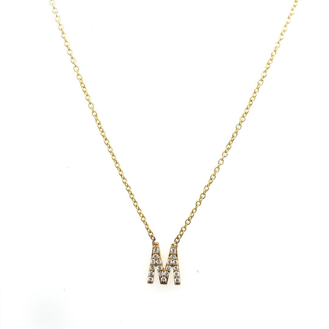 9ct Yellow Gold Initial Pendant Letter 