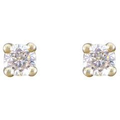 Used 0.10ct Diamond Stud Earrings in Yellow Gold