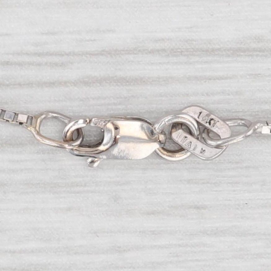 Women's or Men's 0.10ctw Diamond Letter S Pendant Necklace 14k White Gold 20.25