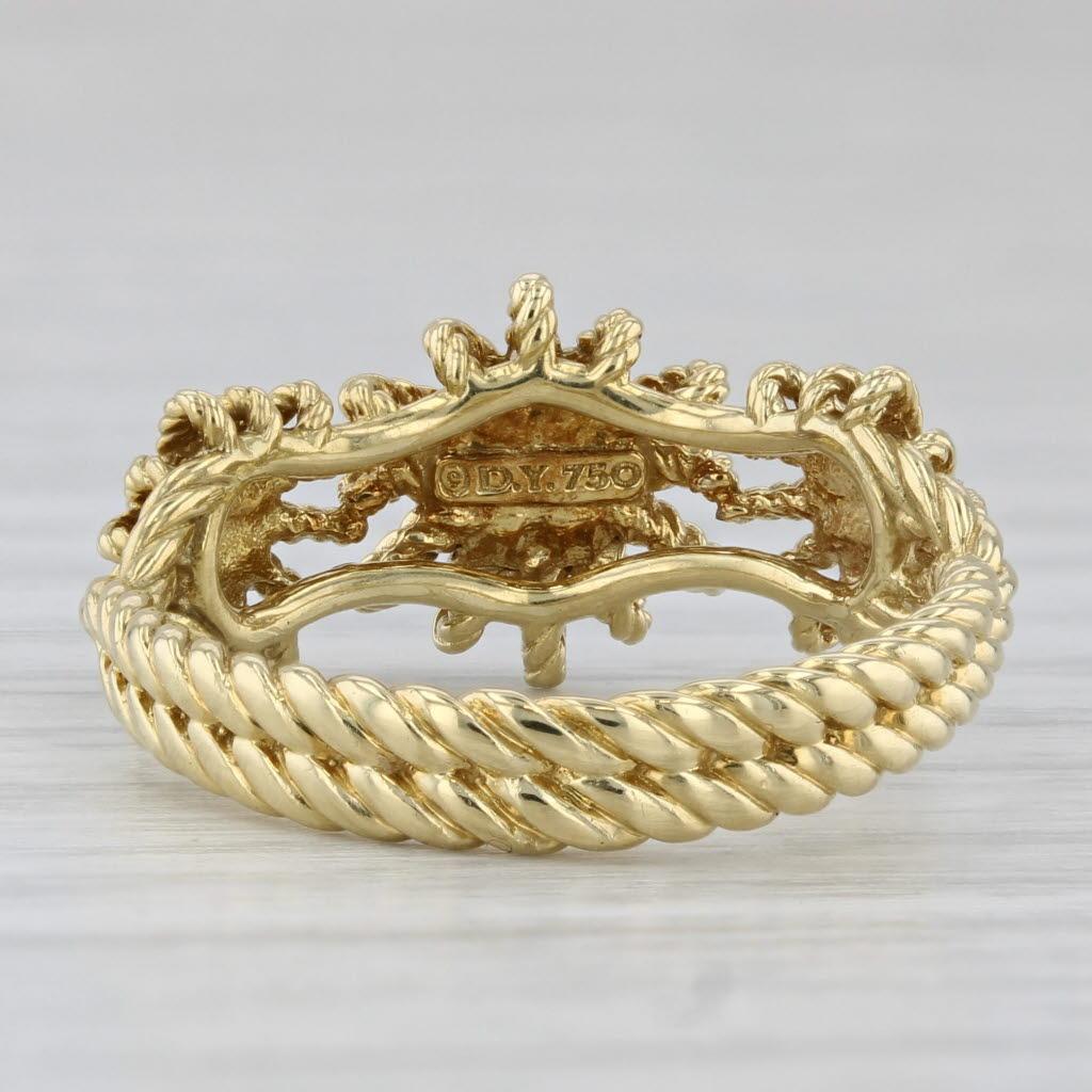 Taille ronde Bague étoile pavée de diamants 0,10 carat, or jaune 18 carats, taille 6,75 en vente
