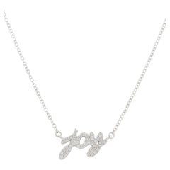 0.12 Carat Diamond Joy White Gold Pendant Necklace