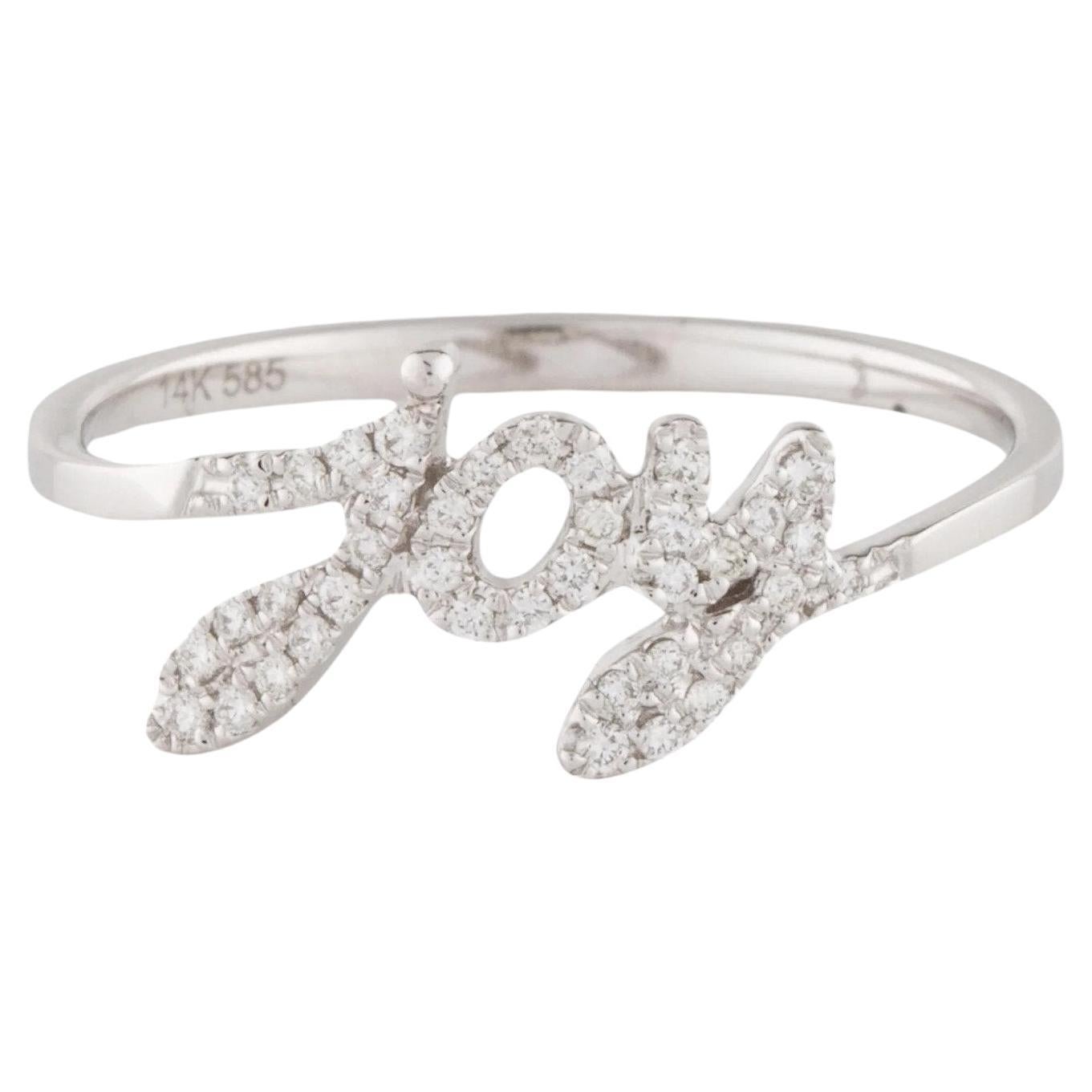 0.12 Carat Diamond Joy White Gold Ring For Sale