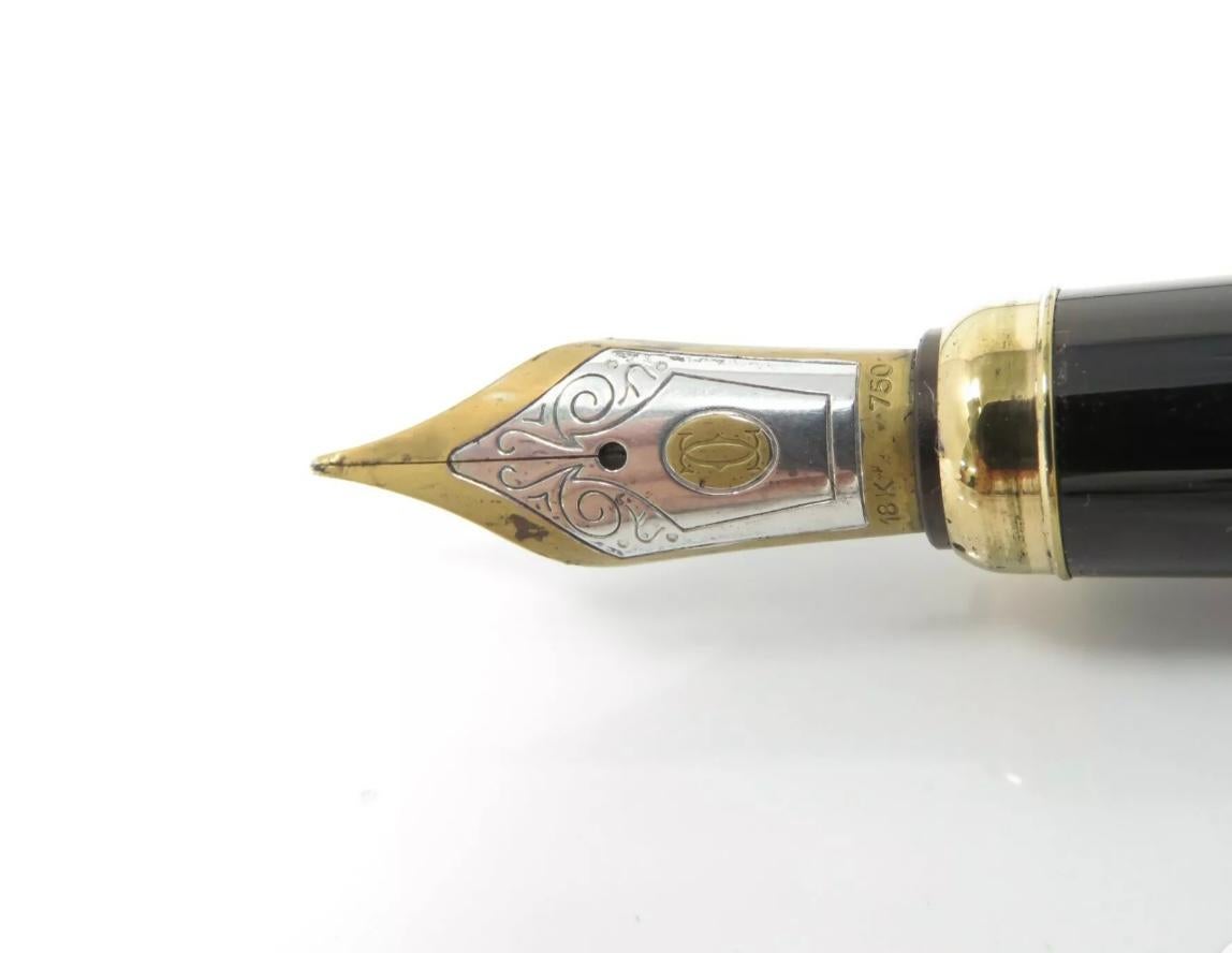 012360 Cartier 'Louis Cartier' Fountain Pen in Gold Plate with Cover, 56.4 Gm. 1