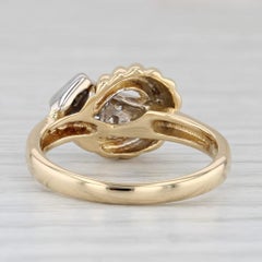 0.12ctw Diamond Knot Ring 18k Yellow Gold Size 6