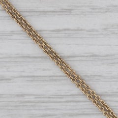 0.12ctw Sapphire Slide Charm Bracelet 14k Gold 6.5" Cable Chain Richard Glatter