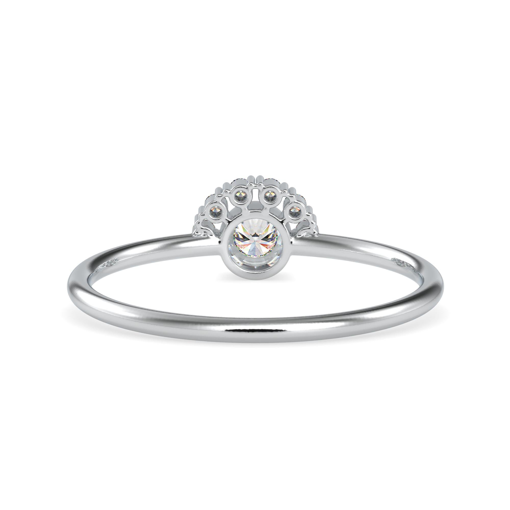 0.13 Carat Diamond 14K White Gold Ring
Stamped: 14K
Total Ring Weight: 1.3 Grams
Diamond Weight: 0.04 Carat (F-G Color, VS2-SI1 Clarity) 1.2 Millimeters
Diamond Weight: 0.09 Carat (F-G Color, VS2-SI1 Clarity) 2.9 Millimeters 
Diamond Quantity: 7