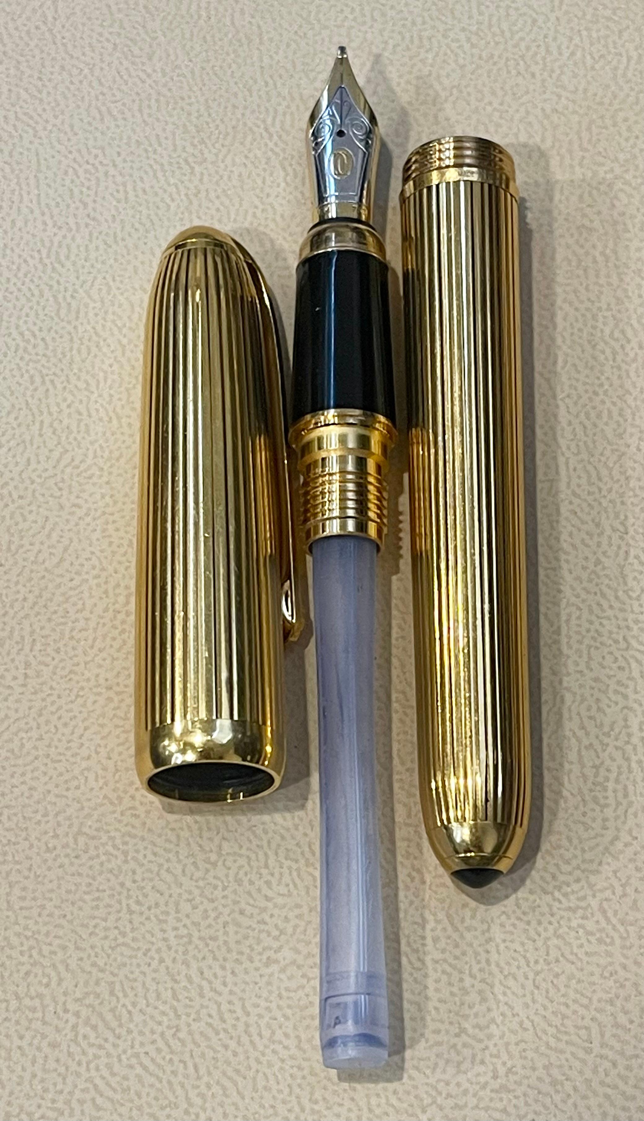 013801 Cartier ''Louis Cartier'' Brunnenstift in Goldblech mit Deckel, 55,4 Gm. 5
