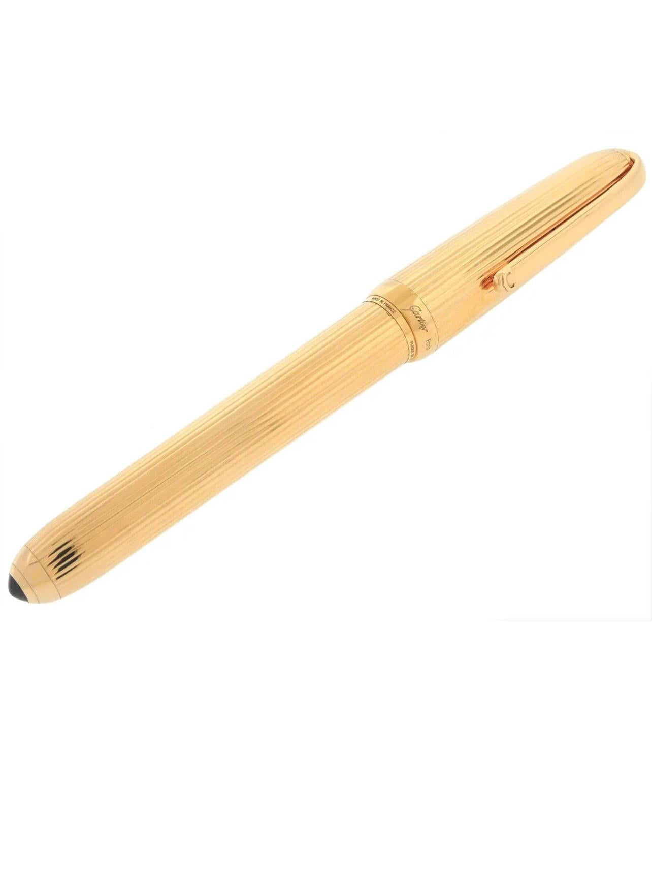 013801 Cartier ''Louis Cartier'' Brunnenstift in Goldblech mit Deckel, 55,4 Gm. im Zustand „Hervorragend“ in New York, NY