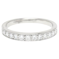 Alliance Tiffany and Co. 0,13 carat de diamants fins, platine, taille 5