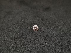 IGI, 0.14 Carat Natural Fancy Pink Brown Round Shape Loose Diamond