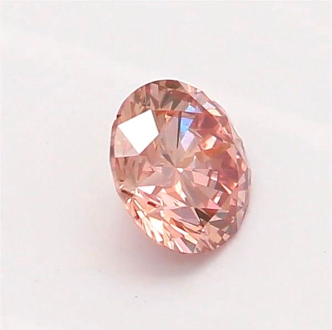 ***100% NATURAL FANCY COLOUR DIAMOND***

✪ Diamond Details ✪

➛ Shape: Round
➛ Colour Grade: Fancy Orangy Pink
➛ Carat: 0.15
➛ Clarity: SI2
➛ CGL Certified 

^FEATURES OF THE DIAMOND^

Our 0.15 carat fancy orangy-pink diamond is a relatively small