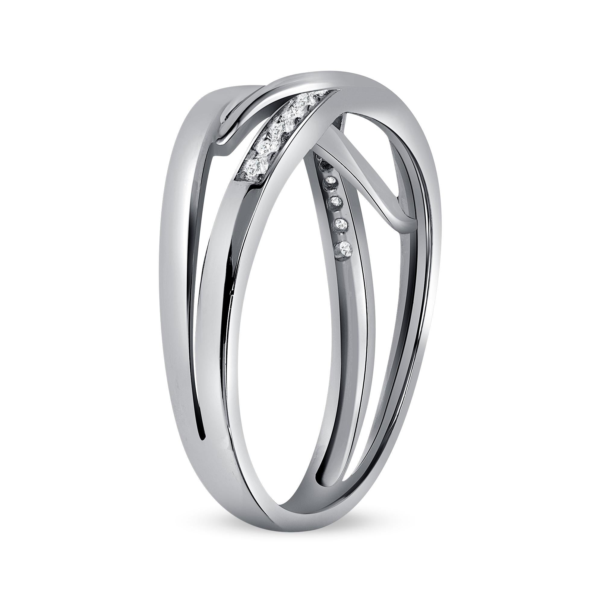 En vente :  Bracelet en diamants naturels entrelacés 0,15 carat 5