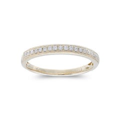 0.15 Ct Diamonds in 14K Yellow Gold 1981 Classic collection Wedding Band Ring