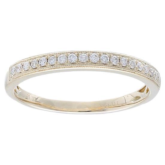 0.15 Ct Diamonds in 14K Yellow Gold 1981 Classic collection Wedding Band Ring