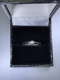 0.15ct Diamond Wedding Band Unisex In 18K White Gold